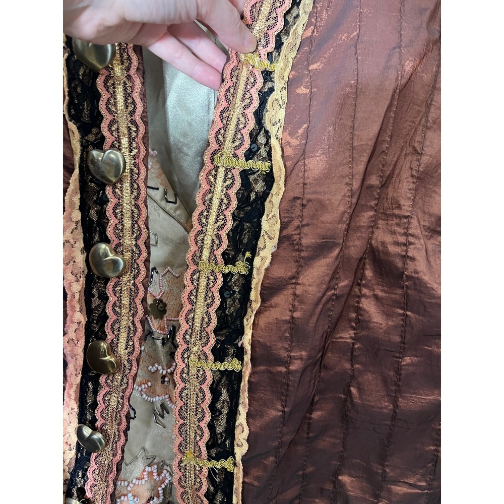 SMC Costume Grade Theatre Arts Brocade Overcoat Victorian Renfest Edwardian XXL - Picture 11 of 13